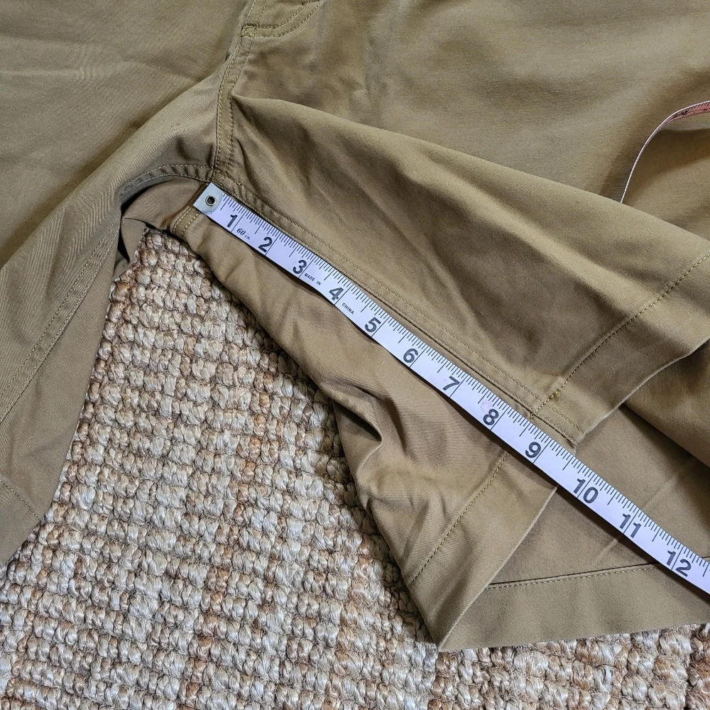 North Face Cotton Canvas Men's Camel Chino Shorts 36